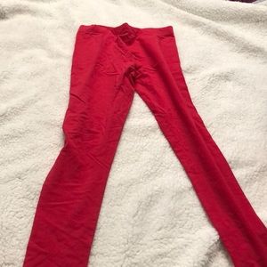 Kids red leggings